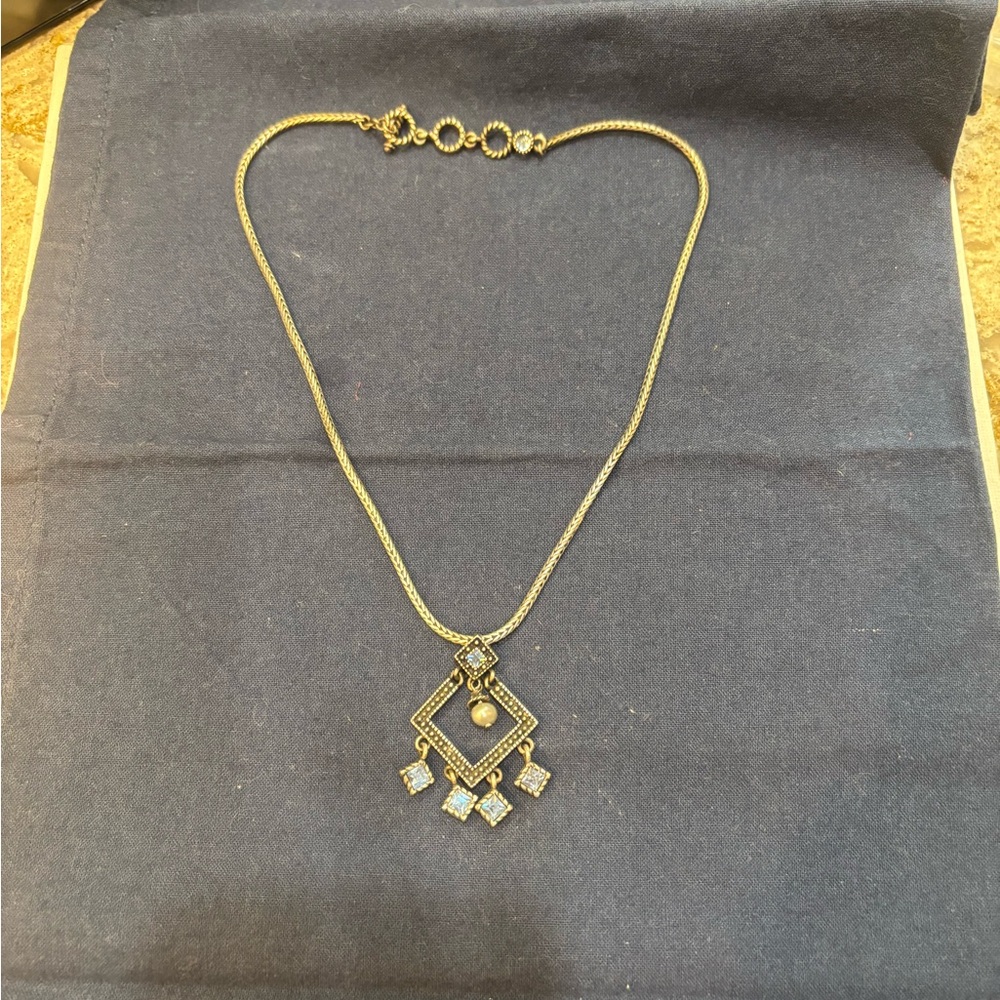 Napier Silver Geometric Necklace